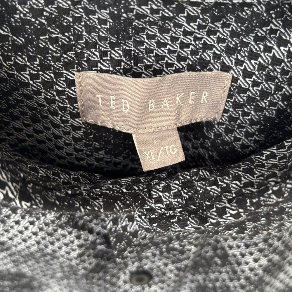 Ted Baker Sportshirt Black and Grey Sz XL - Picture 5 of 7